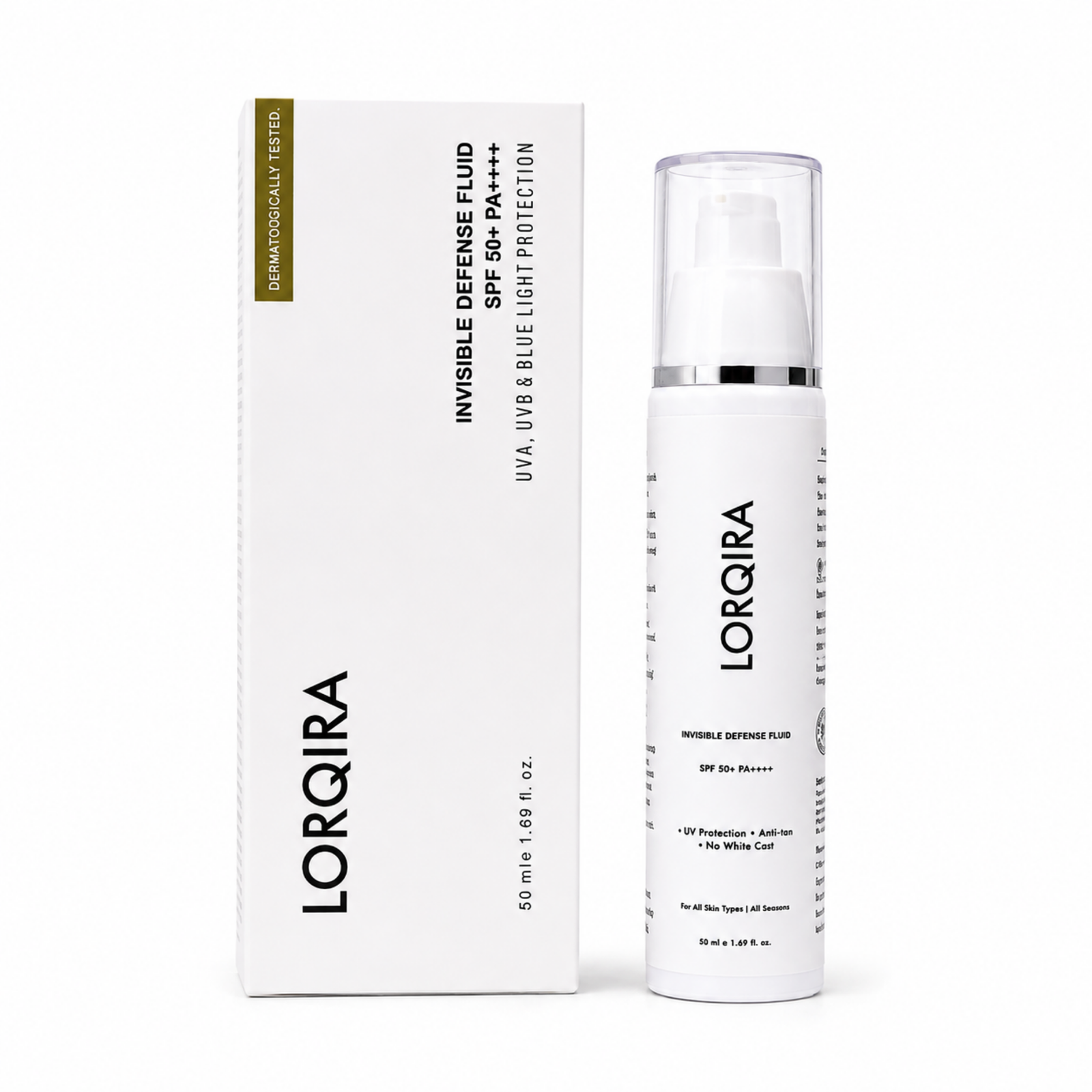 LORQIRA Invisible Defense Fluid — SPF 50+ PA++++