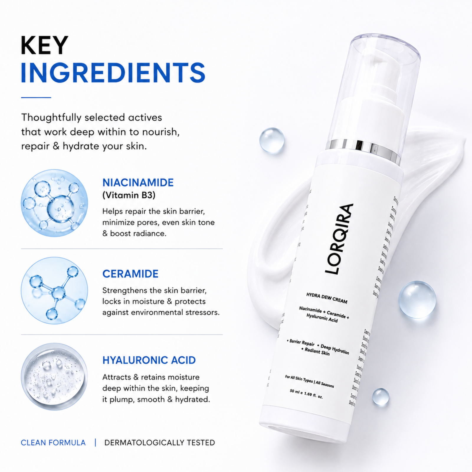 LORQIRA Hydra Dew Cream — Barrier Repair, Deep Hydration & Radiant Skin - Image 5