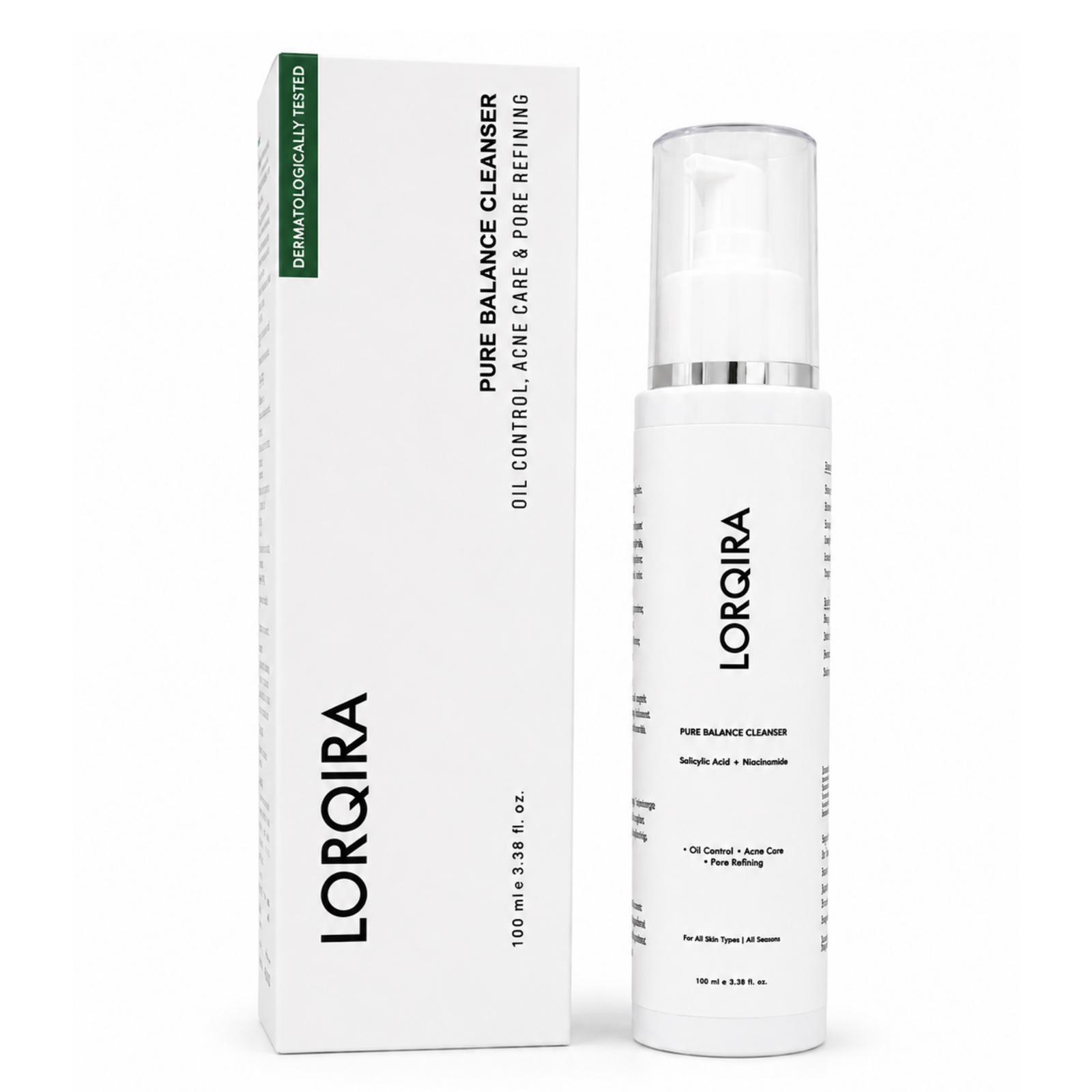LORQIRA Pure Balance Cleanser — Oil Control, Acne Care & Pore Refining